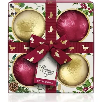 bomba do koupele Baylis & Harding The Fuzzy Duck Winter Wonderland šumivá koule do koupele 4x 120 g