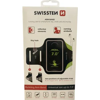 pouzdro na ruku SWISSTEN Running Arm Band 7,0"