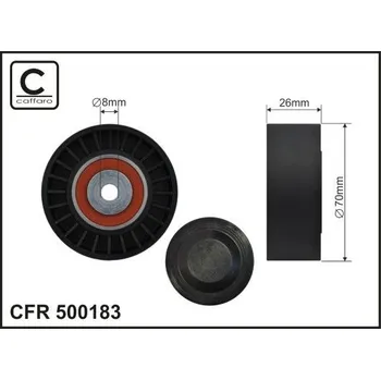 Napínací kladka, žebrovaný klínovy řemen CAFFARO 500183