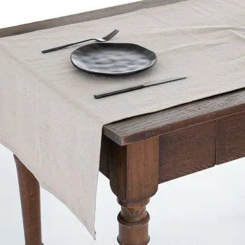 Dekorativní polštářek Tom Linen stolní běžec Warsa Oatmeal 65x140