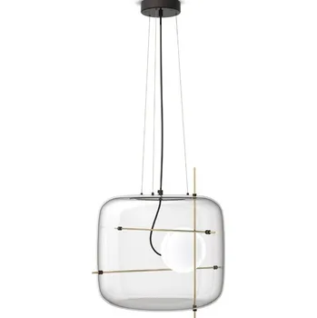 Závěsné LED světlo Vistosi Plot crystal mosaz