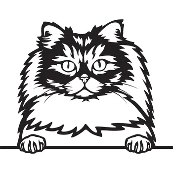 Vsepropejska Britská dlouhosrstá kočka dřevěná dekorace na zeď Rozměr (cm): 38 x 29