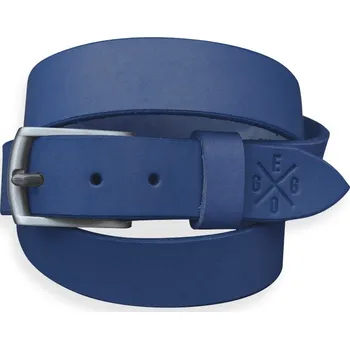 Opasek Eggo Sahlins kožený opasek Modrá