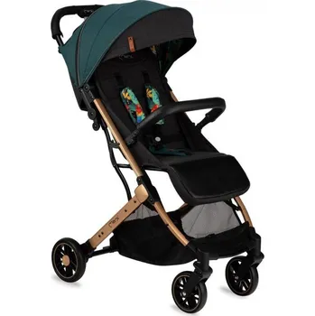 Kočárek Sportovní kočárek MoMi ESTELLE zelený se zlatým rámem