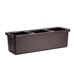 Plastia Berberis Trio samozavlažovací truhlík hnědý 117cm