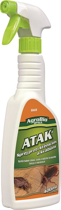 AgroBio ATAK sprej proti štěnicím a švábům 400 ml
