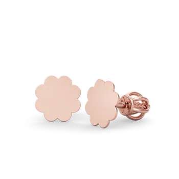 Náušnice SOLUNA RAISA zlaté náušnice KYTIČKA z růžového zlata