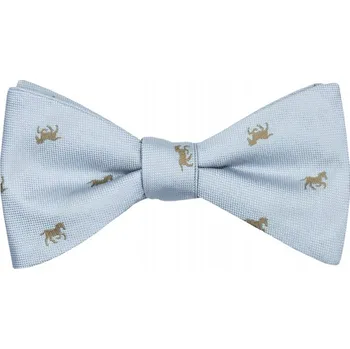 Motýlek Bubibubi Světlemodrý motýlek s koňmi