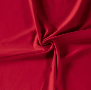 French Terry v červené barvě 10802/015