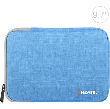 Pouzdro na mobilní telefon Pouzdro se zipem HAWEEL pro Apple iPad 9,7" / 10,2" / 10,5" - látkové - modré