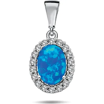 Přívěsek JVD Zlatý opálový přívěsek v bílém zlatě