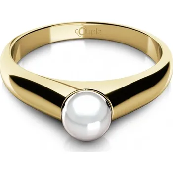 Prsten Jemný prsten Katrin, zlato a sladkovodní perla Materiál šperku: Žluté zlato, Velikost: 60