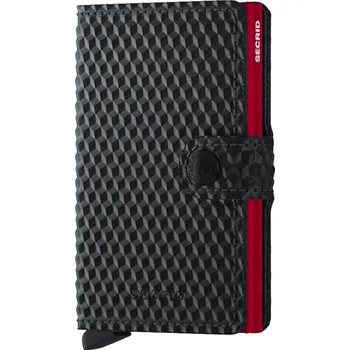 Peněženka Černá peněženka SECRID Miniwallet Cubic Black & Red