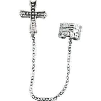 Karnevalový doplněk Gotická náušnice s řetízkem