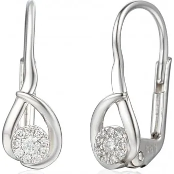 Náušnice Decentní náušnice Mara ve zlatě s brilianty Materiál šperku: Bílé zlato