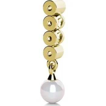 Přívěsek Elegantní perlový přívěsek Corinne z bílého zlata Materiál šperku: Žluté zlato