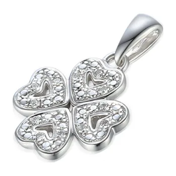 Přívěsek Elegantní přívěsek Chiara s diamanty Materiál šperku: Bílé zlato