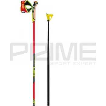 Běžkařská hole běžecké hole Leki PRC 750, bright red/neonyellow/black - 170cm 115016