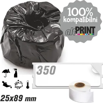 Samolepící etiketa Štítky AltPrint[Dymo] LW Durable - odolné, 25x89, 350ks