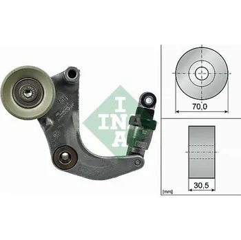 Napínák, žebrovaný klínový řemen INA 534 0534 10