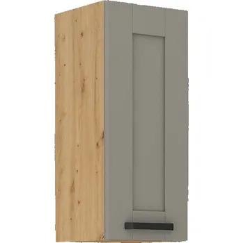 Kuchyňská skříňka Horní skříňka LUNNA SVĚTLE ŠEDÁ / ARTISAN 30 G-72 1F