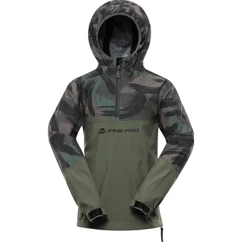 Pánská větrovka Alpine Pro Gibbo Dětská outdoorová bunda KJCY250 olivine 140-146