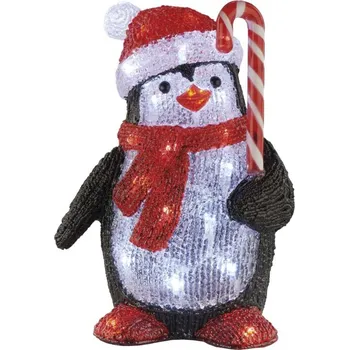 Vánoční světelná dekorace EMOS DCFC24 tučňák 30 LED studená bílá