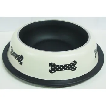 Miska pro psa Miska kostičky ČERNÁ MAT 0,525l/15,5cm