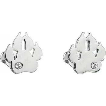 Náušnice FaBos Náušnice Tlapka s šatonem CRYSTAL SWAROVSKI - čiré