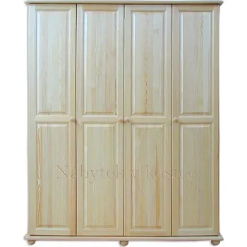 Šatní skříň Velká rodinná skříň ANGELINA z masivu Barevné provedení: Dub