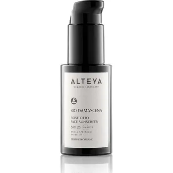 Přípravek na opalování Alteya Organics Alteya pleťové sérum proti slunci SPF25 Bio Damascena, 50 ml