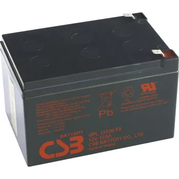 Záložní baterie akumulátor CSB GPL12120F2 (12V/12Ah)