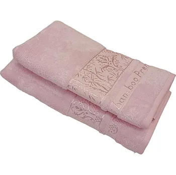 Ručník Ručník Bambo světle růžový klasik 50x90cm TiaHome