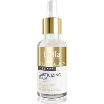 Pleťové sérum Delia Cosmetics Gold & Collagen Therapy sérum zvyšující elasticitu pokožky 30 ml