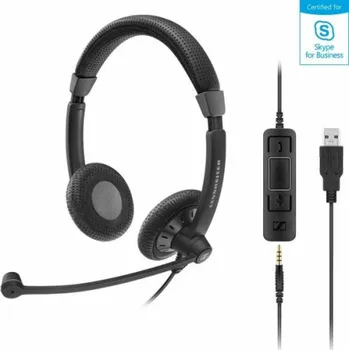 Sluchátka EPOS | SENNHEISER IMPACT SC 75 USB MS Sluchátka s mikrofonem Kabel Přes hlavu Hovory/hudba USB Typ-A Černá