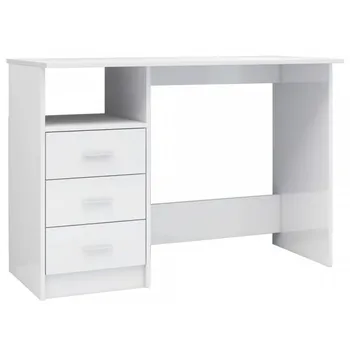 Psací stůl Psací stůl se zásuvkami 800564 bílý