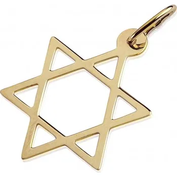 Přívěsek Přívěsek Stern ve tvaru hvězdy, žluté zlato