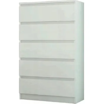 Dětská skříň Kvalitní dětská komoda bílá 121x40x70 cm