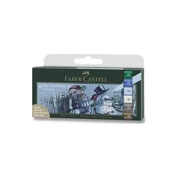 Popisovač Faber-Castell Pitt Artist Pen Brush Winter 6, ks, odstín zima 167176,rychlé dodání