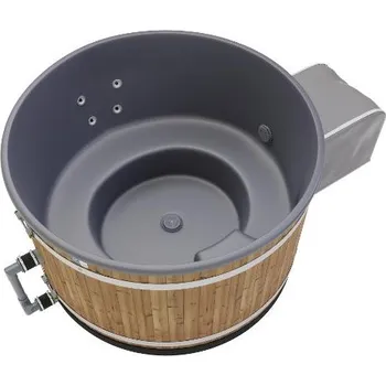 Koupací sud Kirami Premium Steady Flow "M" Vnější barva: Noční černá, Vnitřní barva: Antracit - bez LED osvětelní