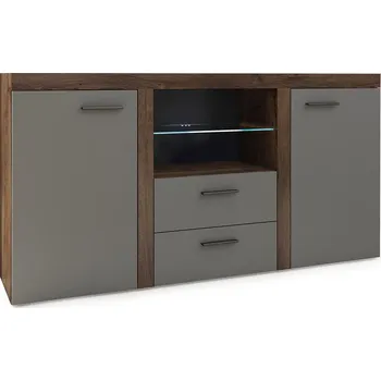 Komoda Komoda RUMBA 2F2S | 156,4 cm | lefkas/grafit