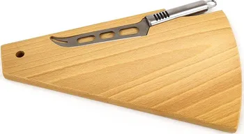 Kuchyňské prkénko Amadea Dřevěné prkénko s nožem na sýr 33 x 21 cm