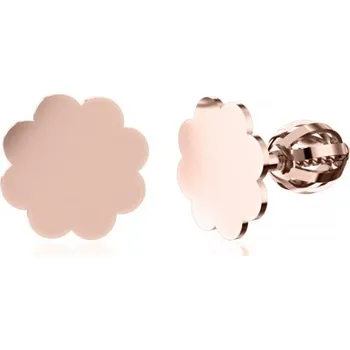 Náušnice Minimalistické zlaté náušnice IDOL Cloud Materiál šperku: Růžové zlato