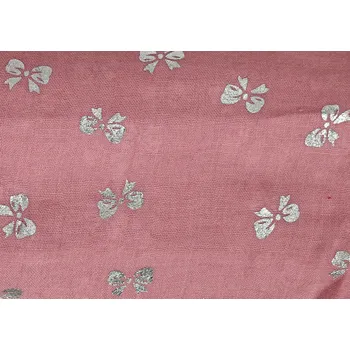 Šála EMI ROSS Tunelová šála bavlněná mašličky Barva: starorůžová