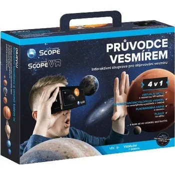 Výuková hračka Scope VR Průvodce vesmírem 4v1 interaktivní souprava pro objevování vesmíru