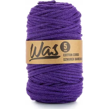 Nit Bavlněná šňůra 5mm, 100m, fialová 140