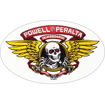 samolepka Samolepka Powell Peralta "Winged Ripper XT" " červená, 17 x 10,5 cm