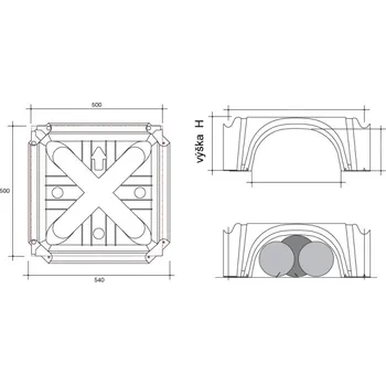 zdivo Daliform Tvarovka Iglú+ H30 ztracené bednění 300 mm