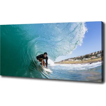 Obraz Foto obraz na plátně Surfer na vlně