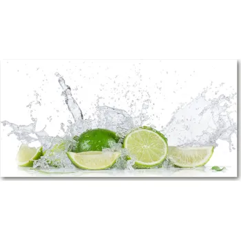 Obraz Foto obraz skleněný horizontální Limetky a voda